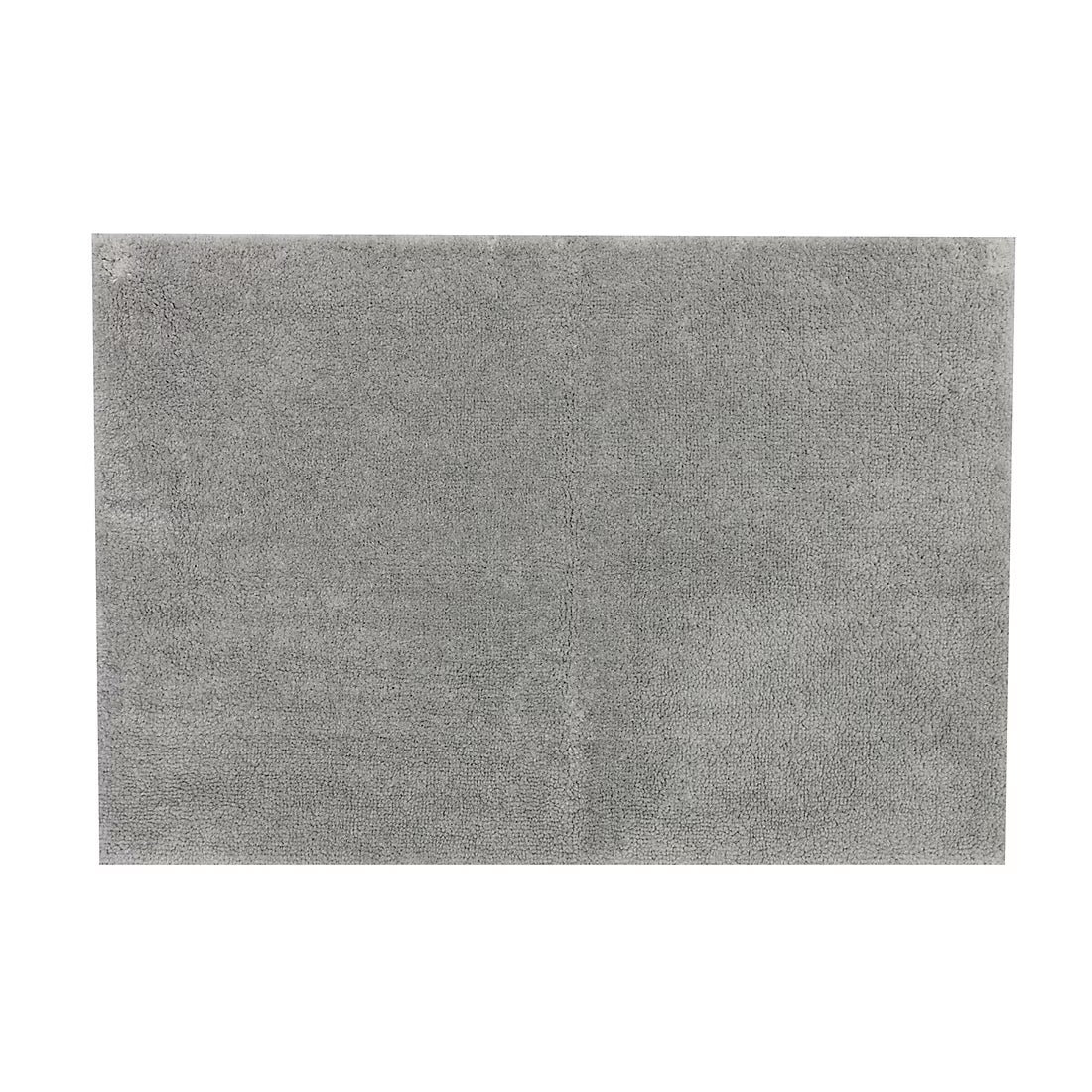 Berkley Jensen 24 x 36 Plush Micro Polyester Bath Rug - Gray