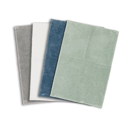 Berkley Jensen 24 x 36 Plush Micro Polyester Bath Rug - Gray