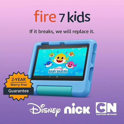 Amazon Fire 7 Kids Tablet (2024 Release), 16GB, Blue