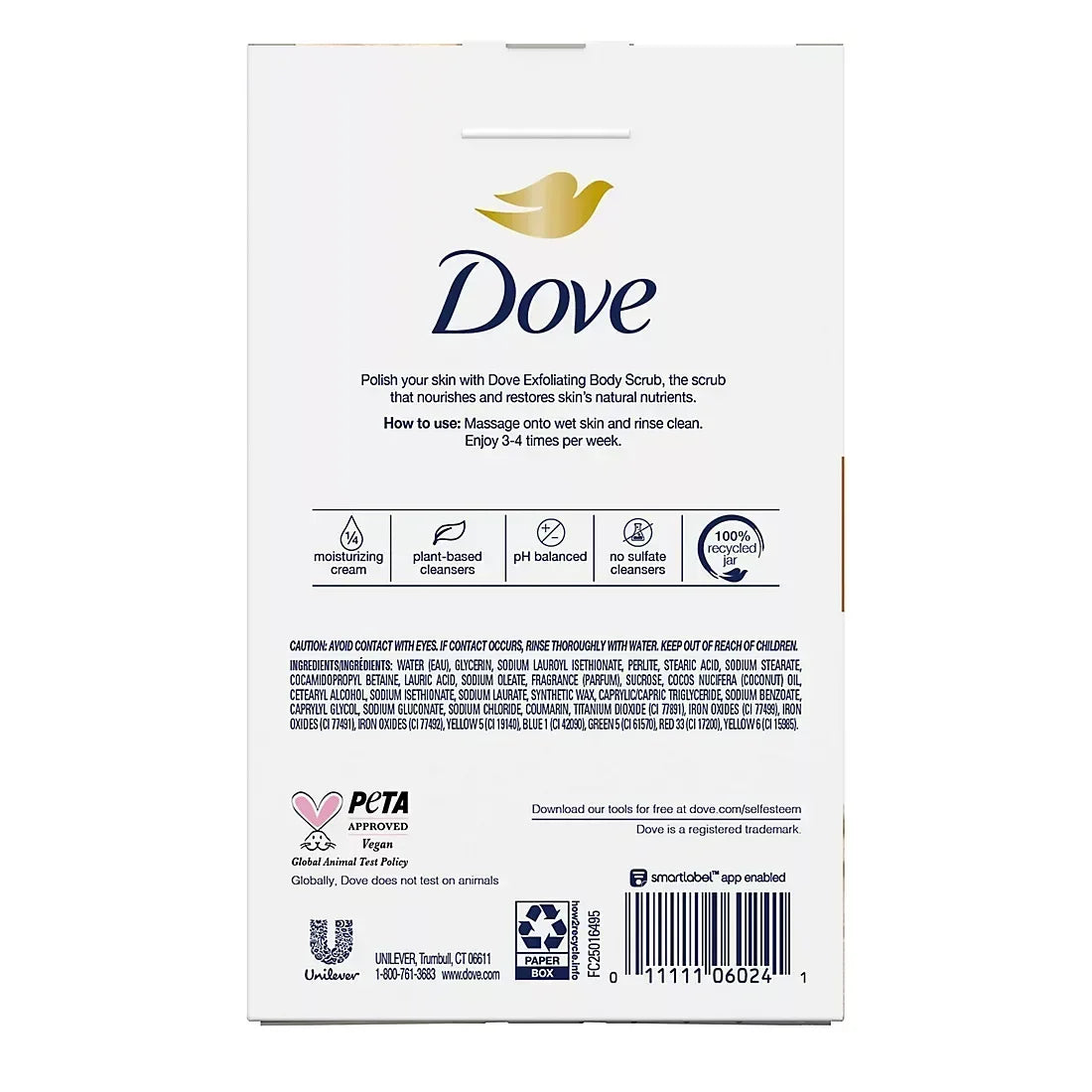 Dove Brown Sugar and Coconut Butter Exfoliating Body Scrub, 2 pk./15 oz.