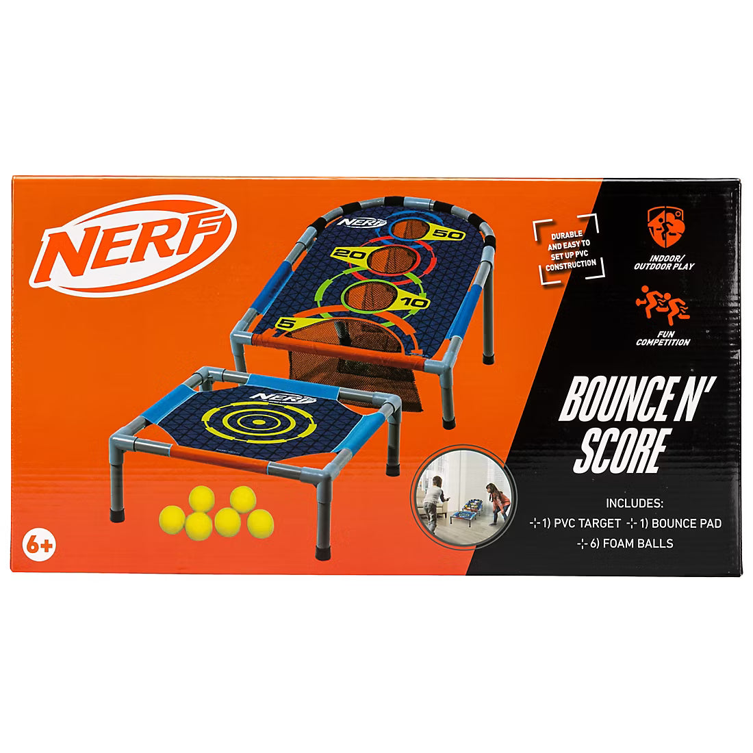 NERF Kids Bounce N Score Target Toss Game Set
