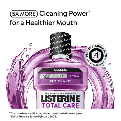 Listerine Total Care Anticavity Fresh Mint Mouthwash, 3 pk./1L