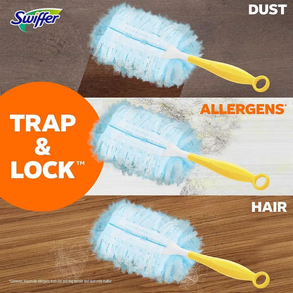 Swiffer Duster Starting Kit with Short Handle, 24 Duster Refills