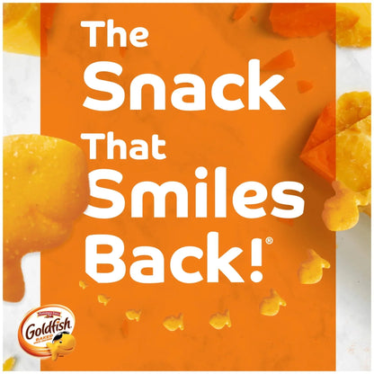 Goldfish Family Faves Crackers, Cheddar, Colors and Baby Crackers Snack Pack, 0.9 oz, 20-Count Variety Pack Box