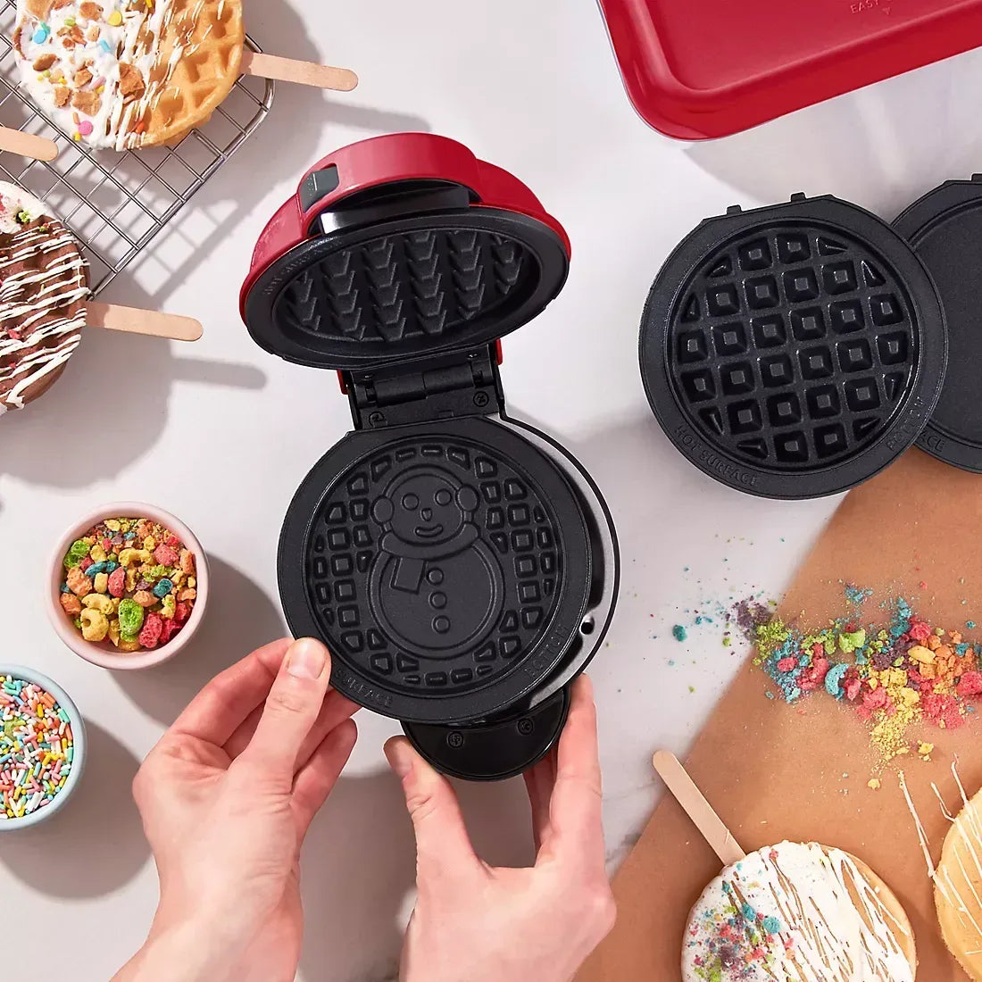 Dash Holiday MultiMaker Mini Shape Waffle Maker