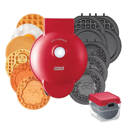 Dash Holiday MultiMaker Mini Shape Waffle Maker