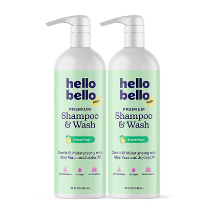 Hello Bello Baby Shampoo & Wash - Sweet Pear, 2 pk./ 20 oz.