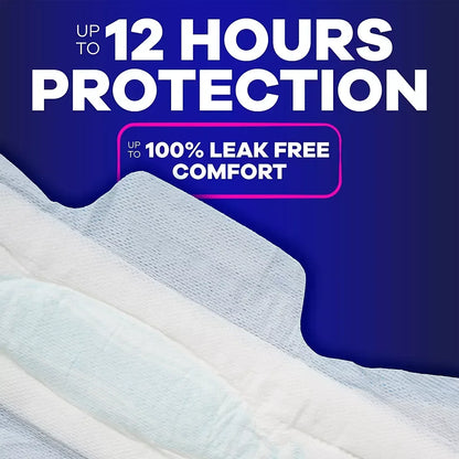 Always Ultra Thin Overnight Feminine Pads with Wings for Women, Size 4, Overnight, Unscented, 80 ct.