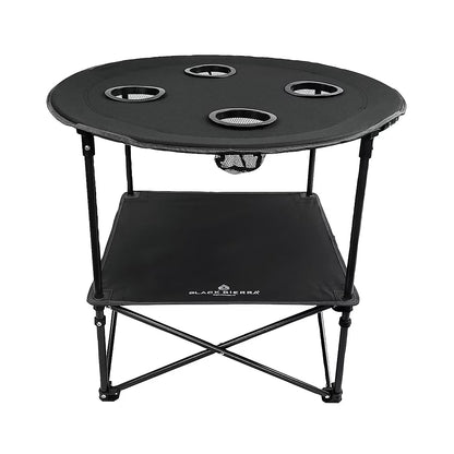Black Sierra Foldable Camping Table