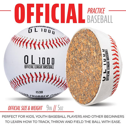 Franklin Sports OL1000 Practice Baseball 12-Pc. in mesh bag