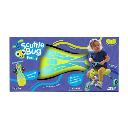 Scuttlebug Foldable 3 Wheel Trike with LED Light, Yellow
