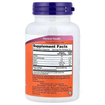 NOW Foods, Shark Cartilage, Capsules