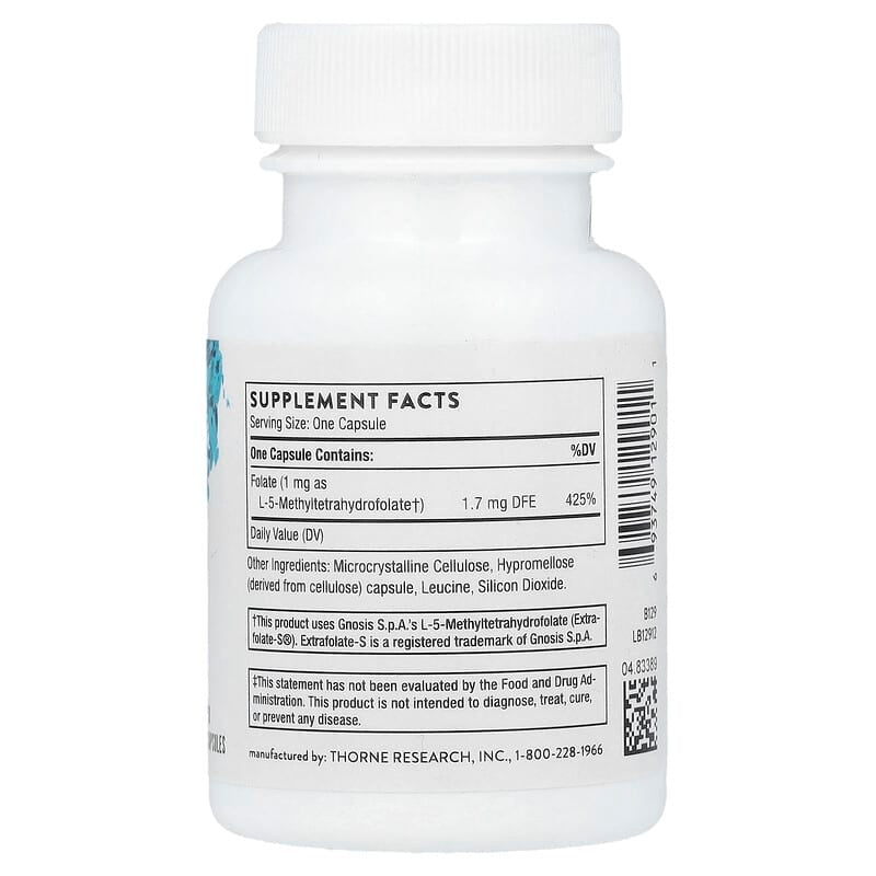 Thorne, 5-MTHF, 60 Capsules