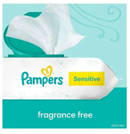 Pampers Baby Wipes Sensitive Fragrance Free with Pop-Top, 16 pk./896 ct.