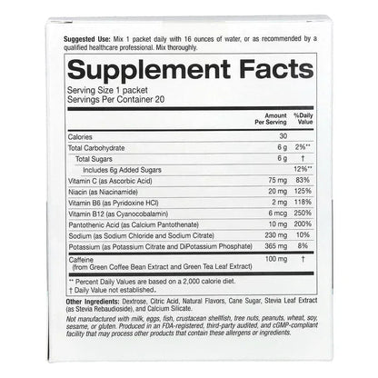 Lake Avenue Nutrition, Calm Powder Drink Mix with Potassium and AminoCalm Blend, L-Tryptophan and L-Theanine, Blueberry Lavender, 20 Packets, 0.19 oz (5.5 g) Each