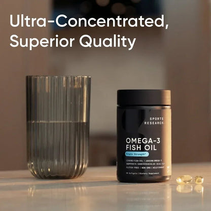 Sports Research, Omega-3 Fish Oil, Triple Strength , Softgels