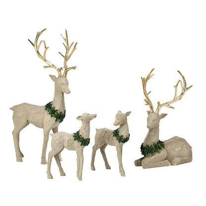 Berkley Jensen Resin Deer, Set of 4