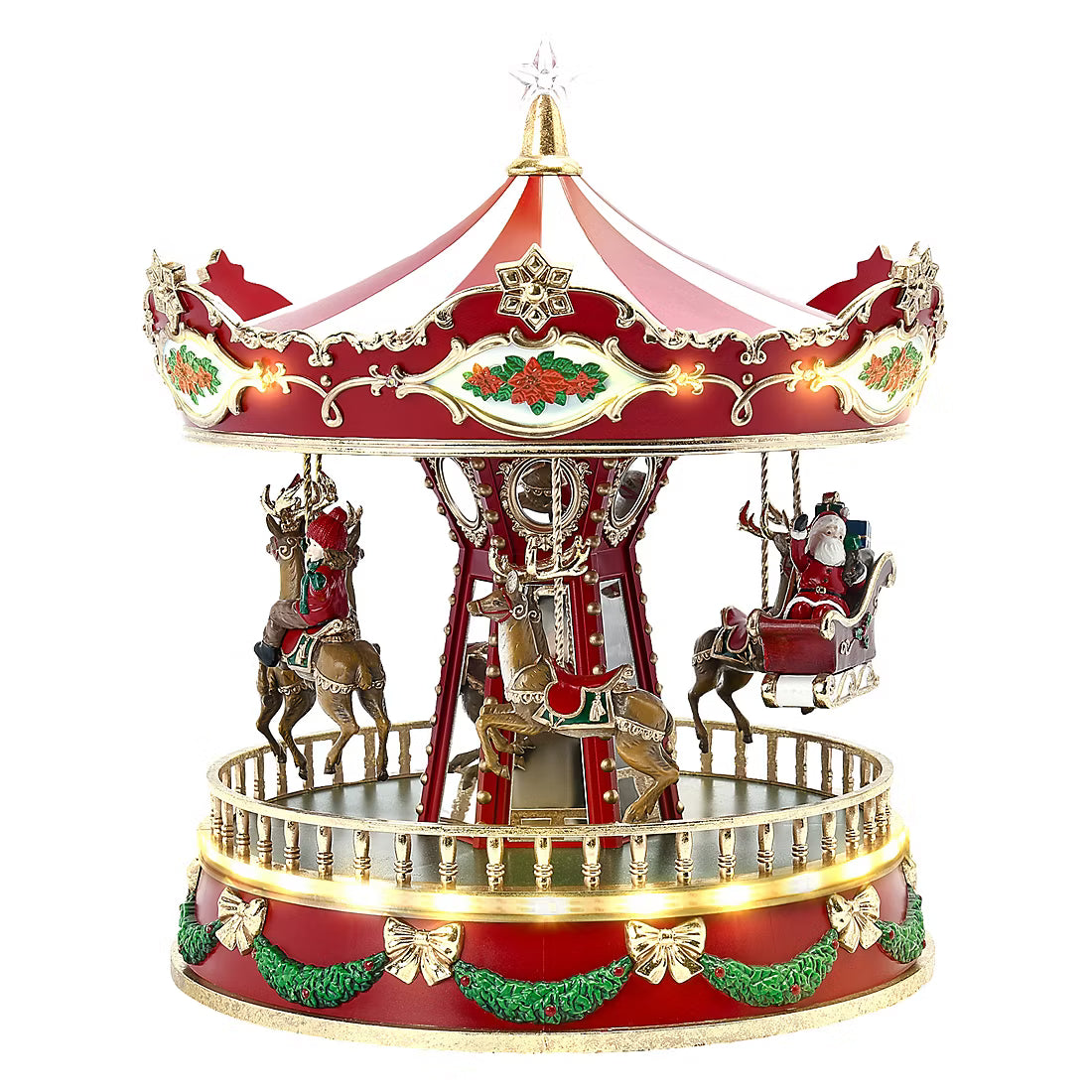 Berkley Jensen Animated Carousel, 13.9"