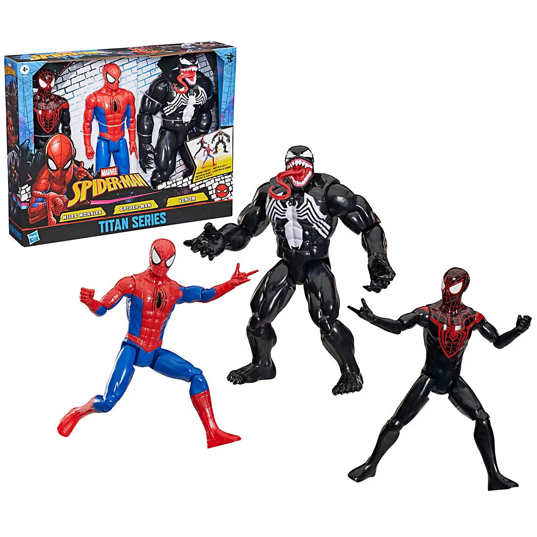 Marvel Titan Series Spider-Man, Venom, Miles Morales
