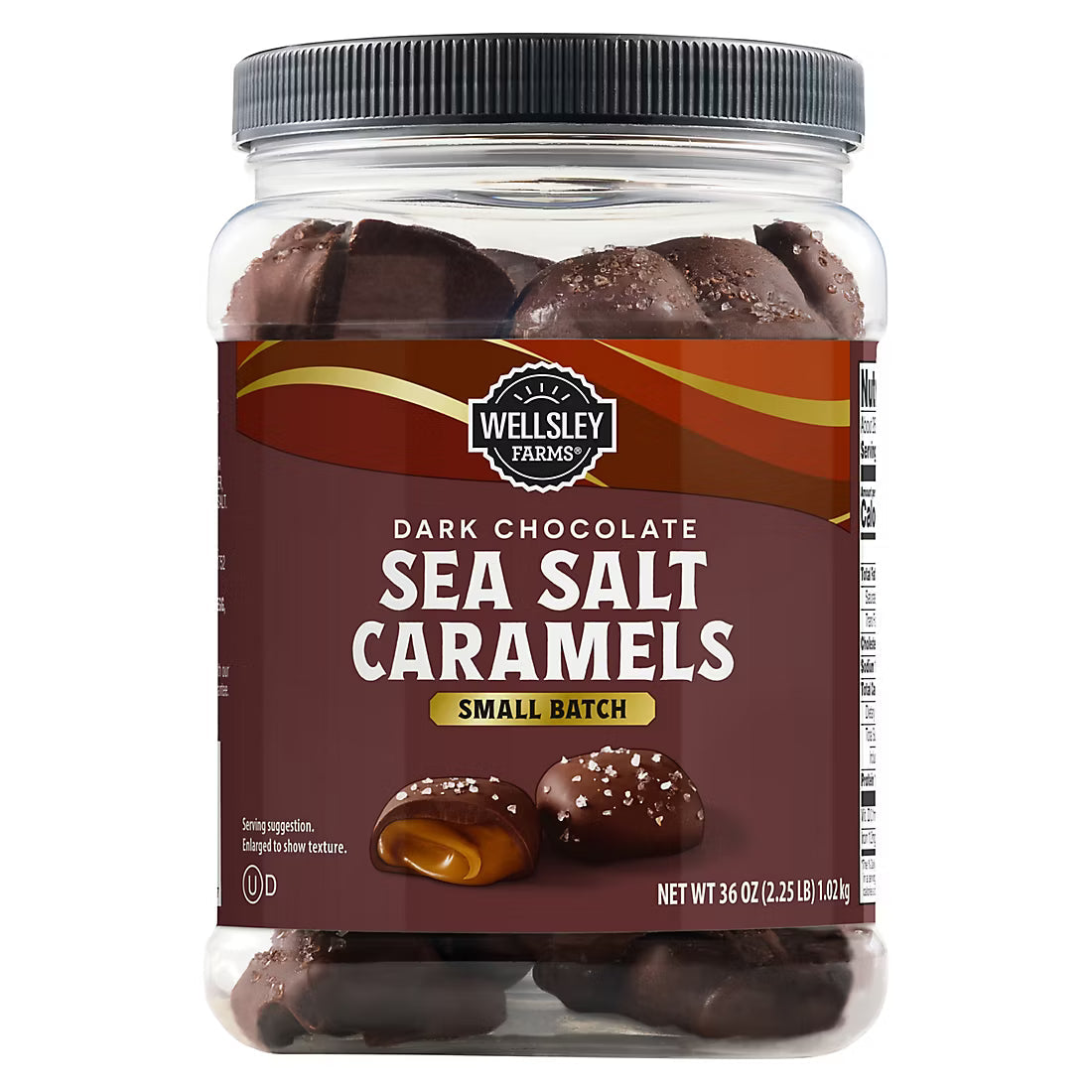 Wellsley Farms Dark Chocolate Sea Salt Caramels, 36 oz.