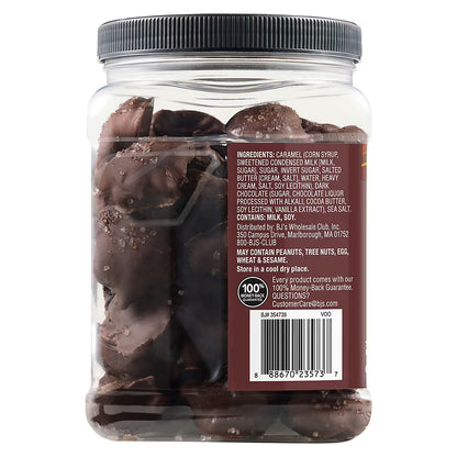 Wellsley Farms Dark Chocolate Sea Salt Caramels, 36 oz.
