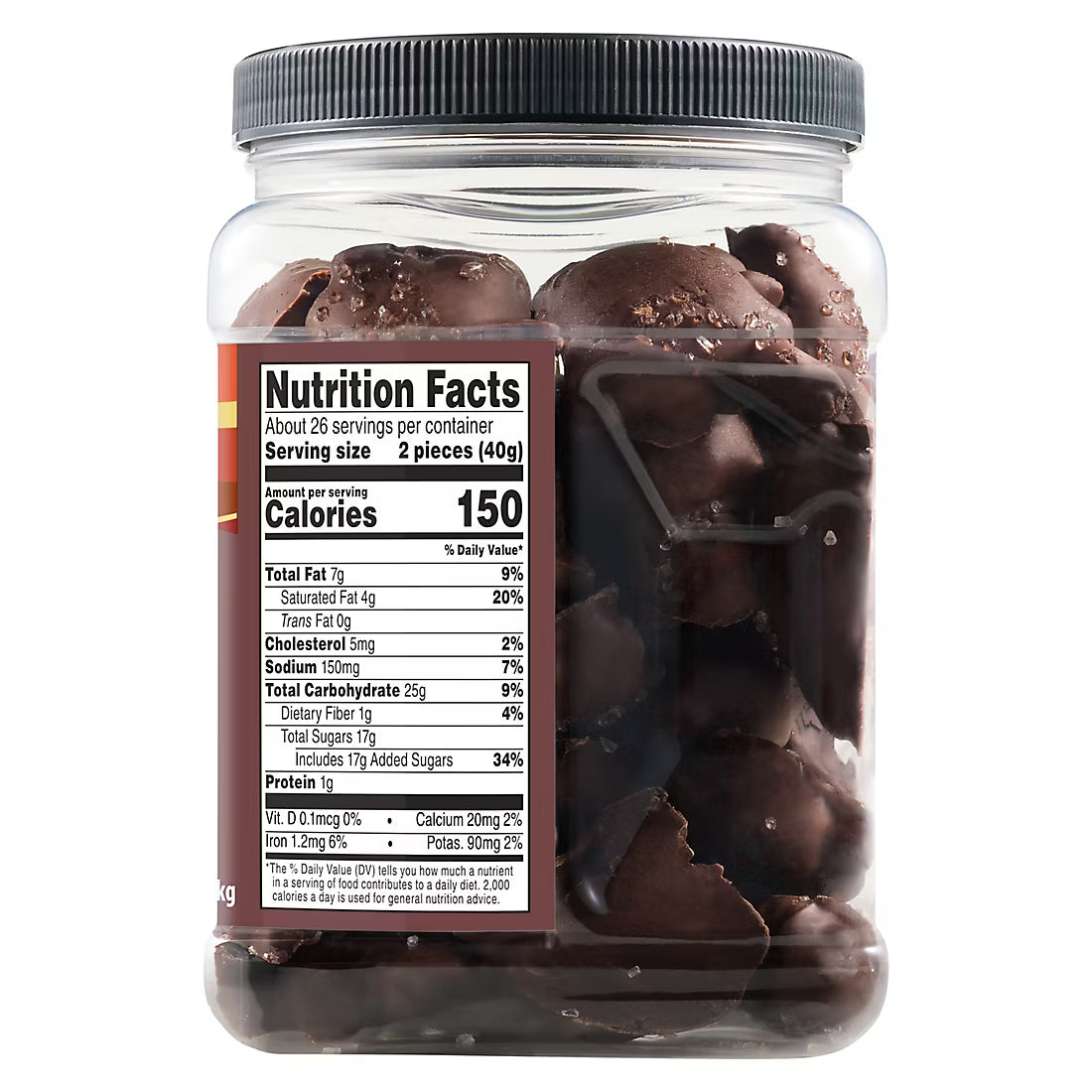 Wellsley Farms Dark Chocolate Sea Salt Caramels, 36 oz.