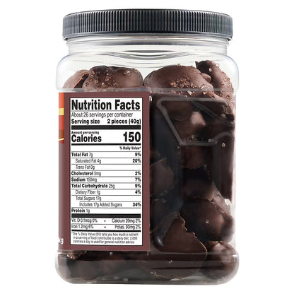 Wellsley Farms Dark Chocolate Sea Salt Caramels, 36 oz.