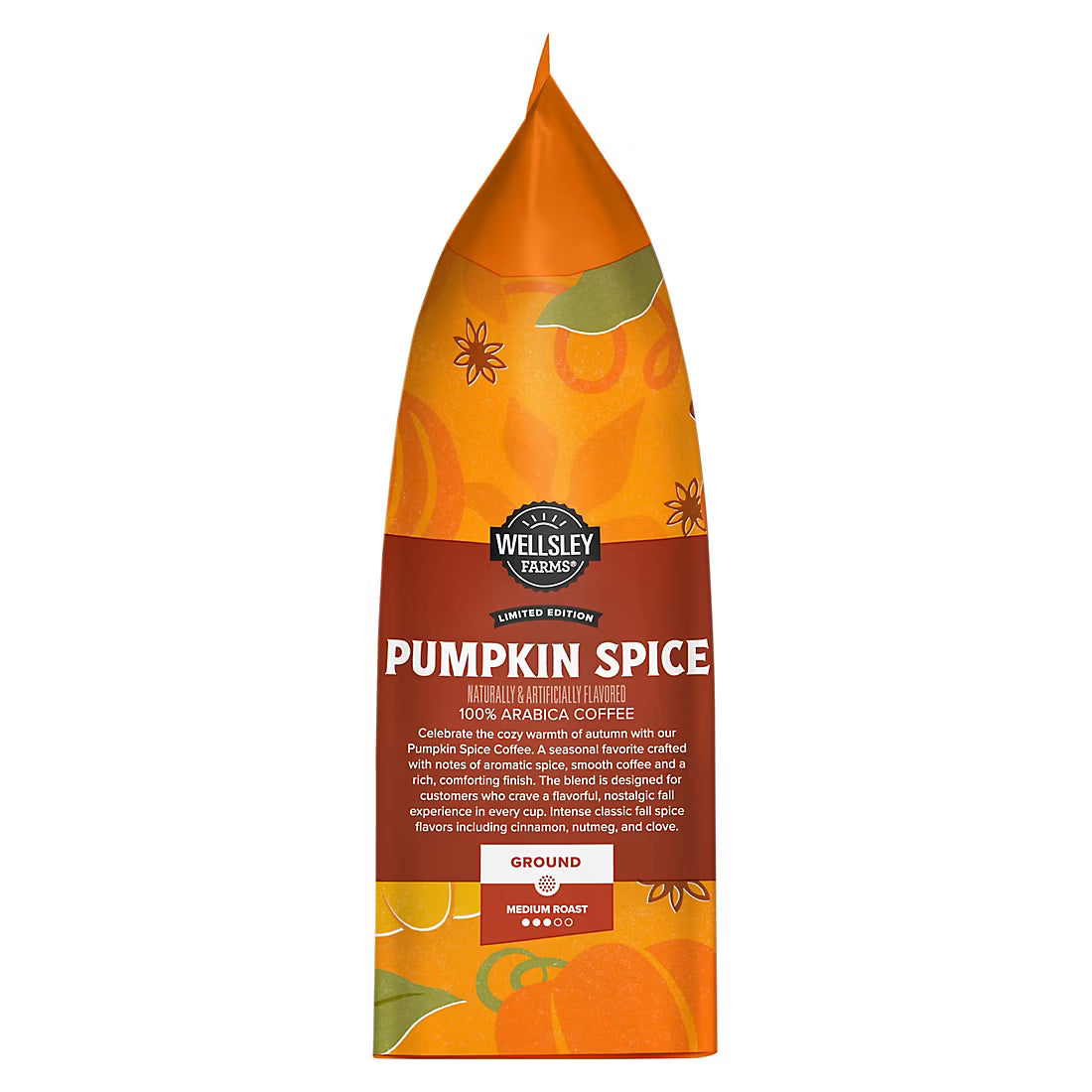 Wellsley Farms Pumpkin Spice Ground Coffee, 32 oz.