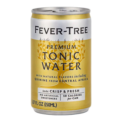 Fever-Tree Premium Tonic Water, Crisp and Fresh, 50 Calories, Cans, 8 pk./150ml