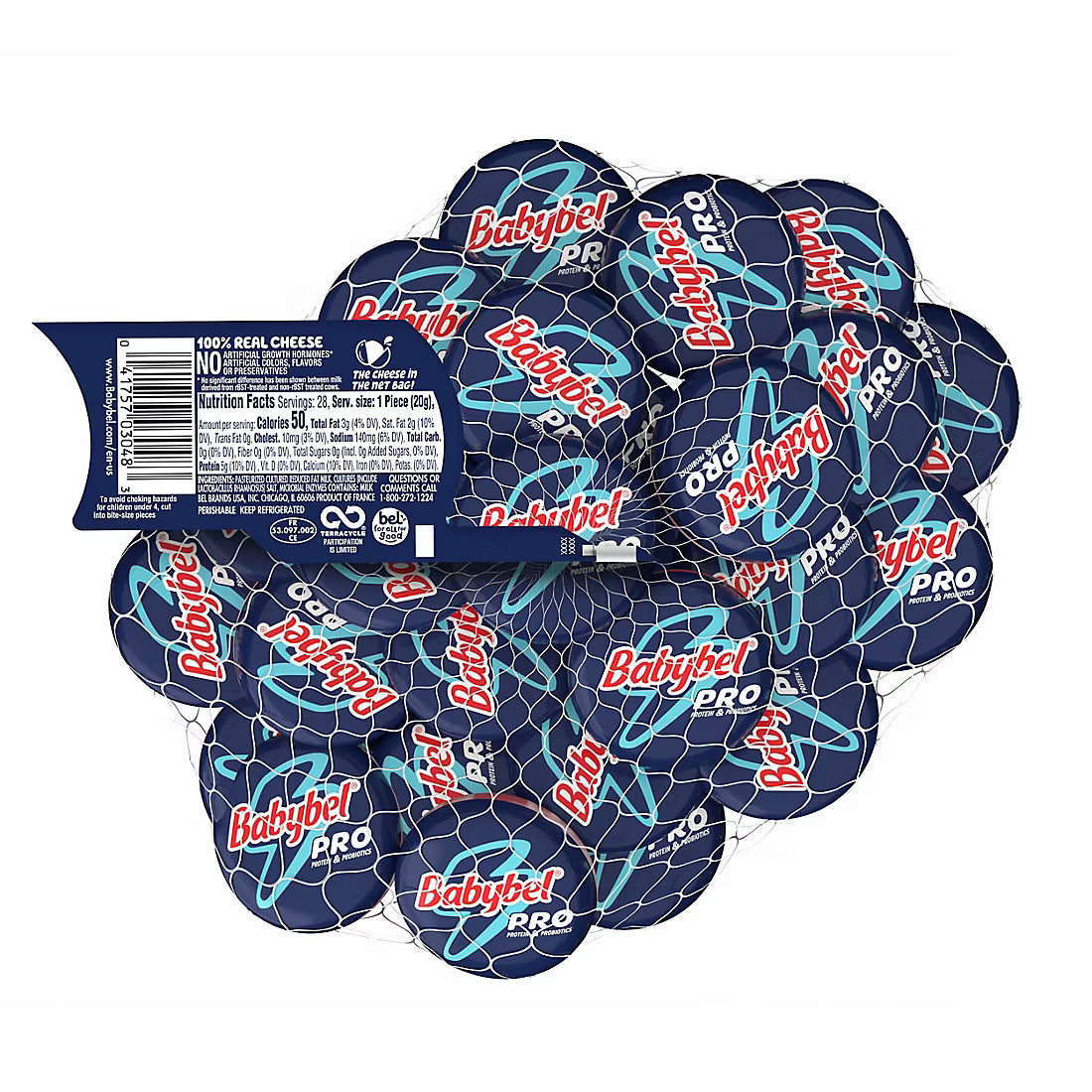 Mini Babybel Pro, Protein + Probiotics, Snack Cheese, 28 ct.