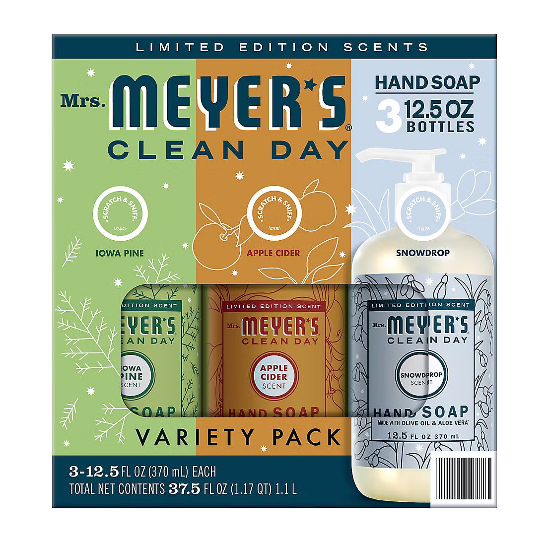 Mrs. Meyer's Clean Day Falliday Liquid Hand Soap Variety Pack, 3 pk./12.5 fl. oz.