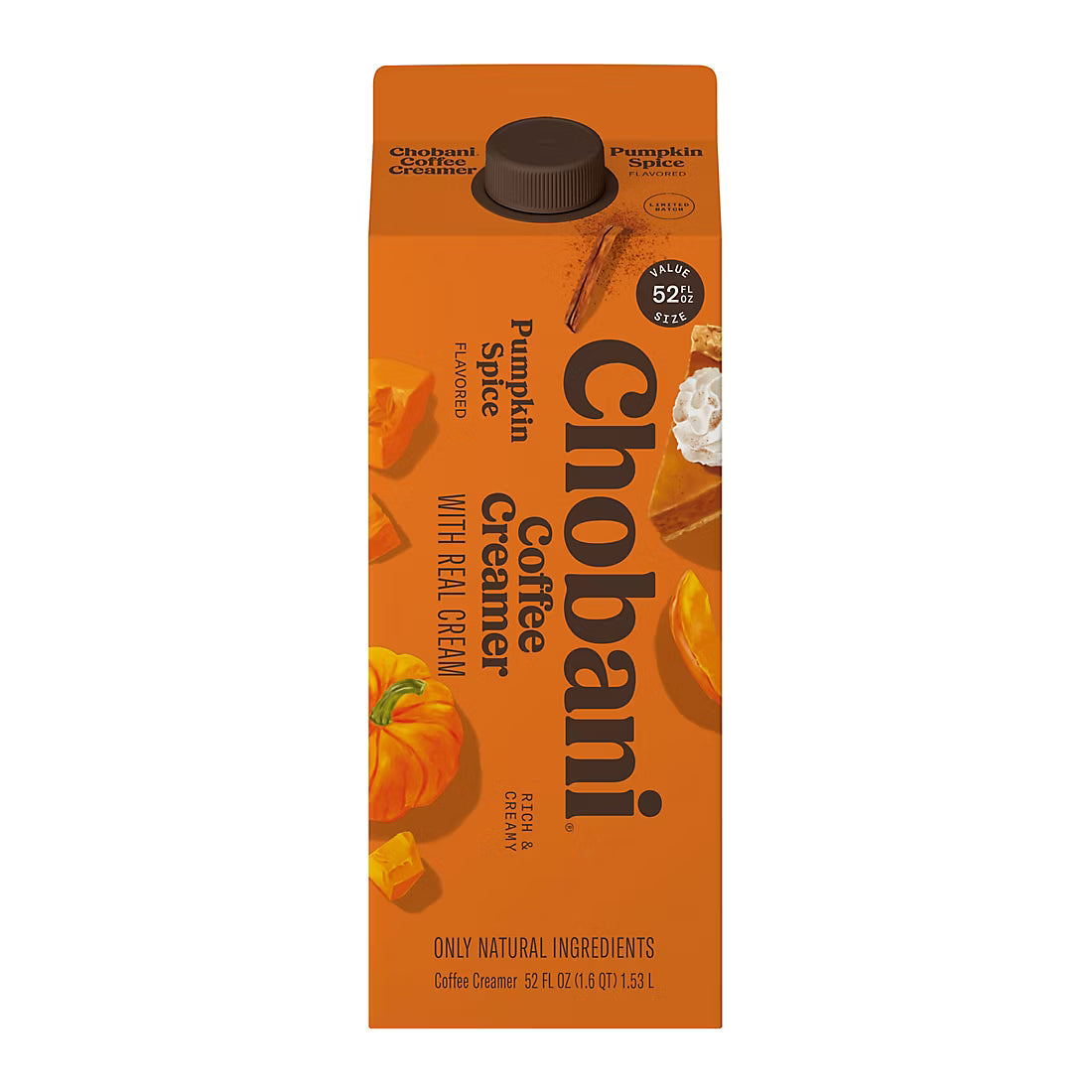 Chobani Pumpkin Spice Flavored Dairy Creamer, 52 oz.