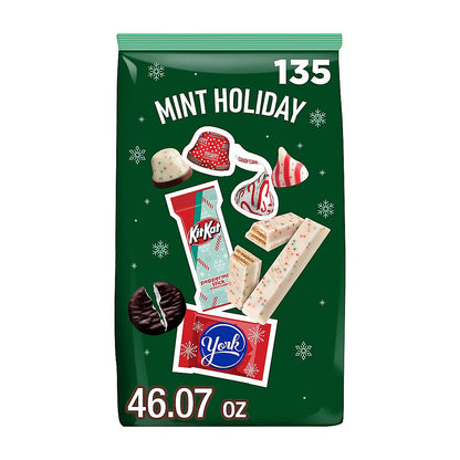 Hershey's, Kit Kat, and York Peppermint Patties Christmas Candy Bulk Bag, 135 ct.