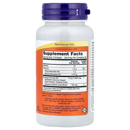 NOW Foods, Evening Primrose Oil, Softgels