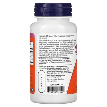 NOW Foods, Alpha Lipoic Acid, 600 mg