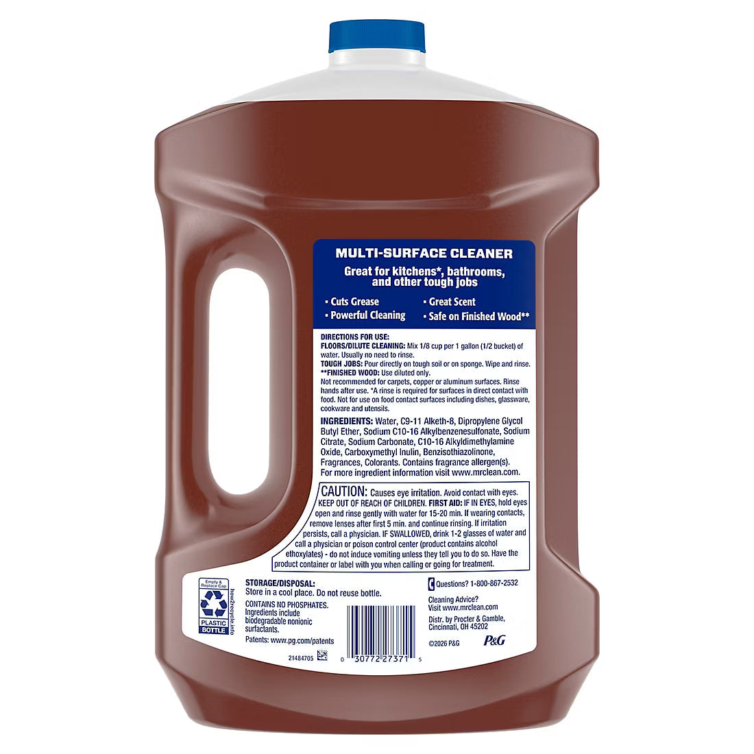 Mr. Clean All Purpose Cleaner, Floor Cleaner, Mop Soap, Cleaning Liquid, Spiced Harvest, 101 oz.