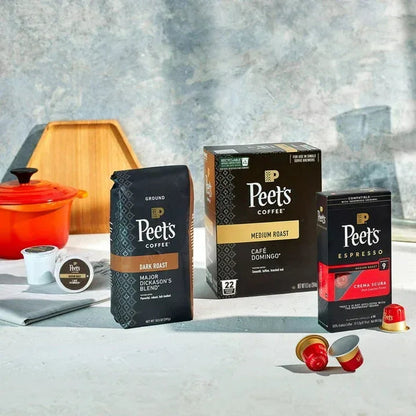 Peet's Coffee Big Bang Premium Medium Roast Single Serve Coffee Pods, 22 Count