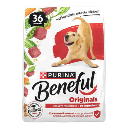 Purina Beneful Originals With Farm-Raised Beef Natural Dry Dog Food Recipe With Added Vitamins, Minerals and Nutrients