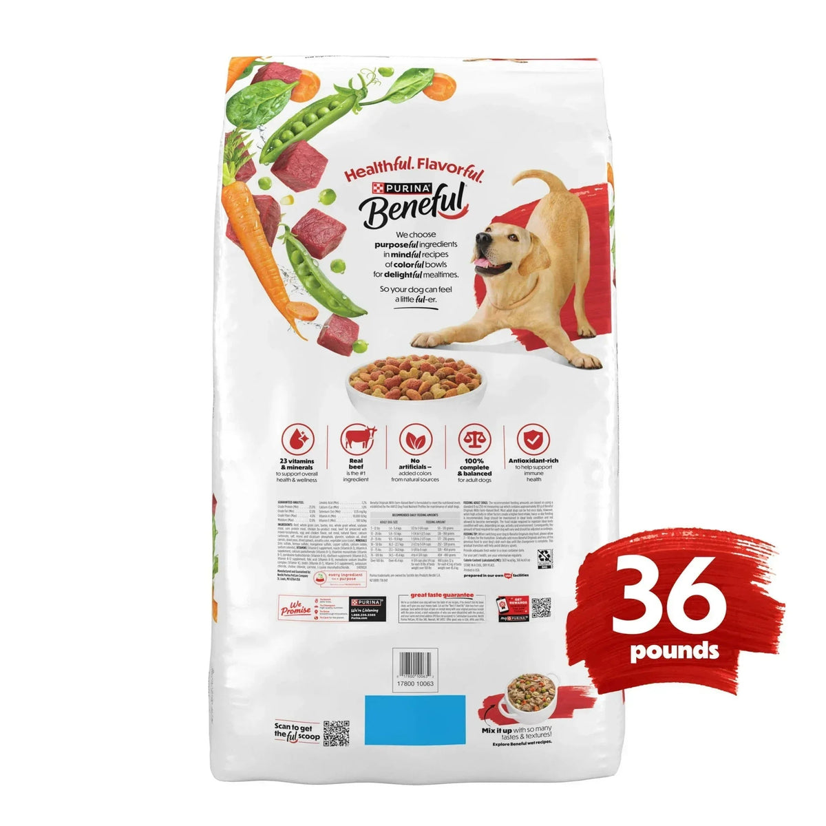 Purina Beneful Originals With Farm-Raised Beef Natural Dry Dog Food Recipe With Added Vitamins, Minerals and Nutrients