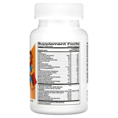California Gold Nutrition, Chewable Multivitamins with Probiotics, Enzymes, Vitamin A and Vitamin C for Children, Assorted Fruit