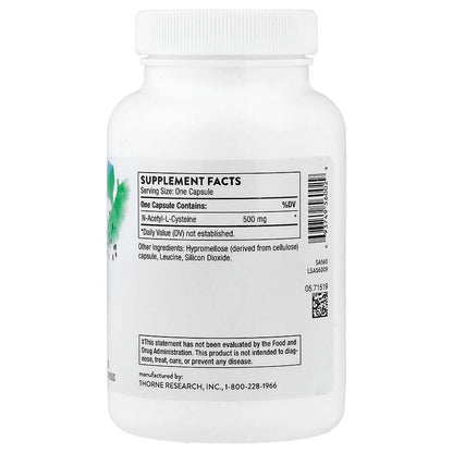 Thorne, NAC, Capsules (500 mg per Capsule)