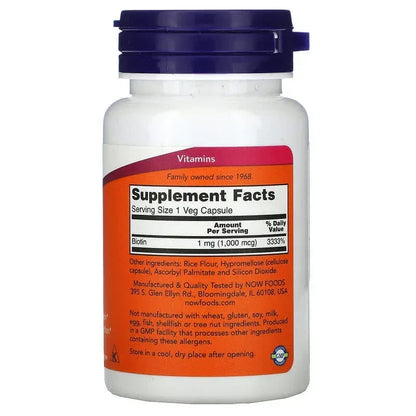 NOW Foods, Biotin 5,000 mcg