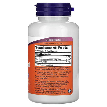 NOW Foods, Policosanol, 90 Veg Capsules