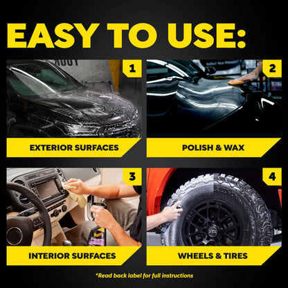 Meguiar's Complete Car Care Kit, Car Detailing Gift Set for Car Lovers, Men, Dads and Husbands