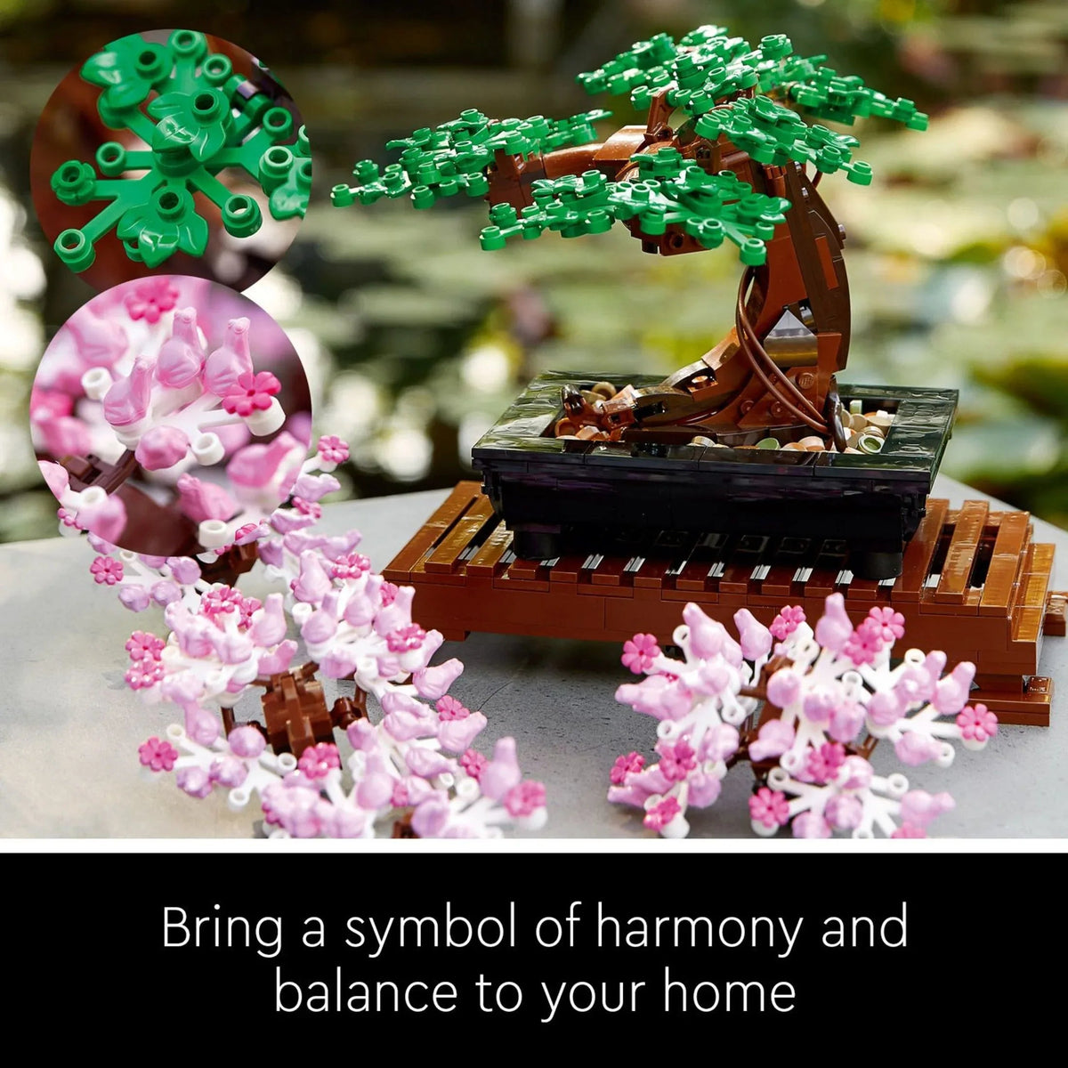 LEGO Icons Bonsai Tree Building Set - Artificial Bonsai Tree Plant for Home Decor, Adults Ages 18+ - Faux, Fake Plants for Table, Desk, Office - Creative Birthday Gift for Her & Him - 10281