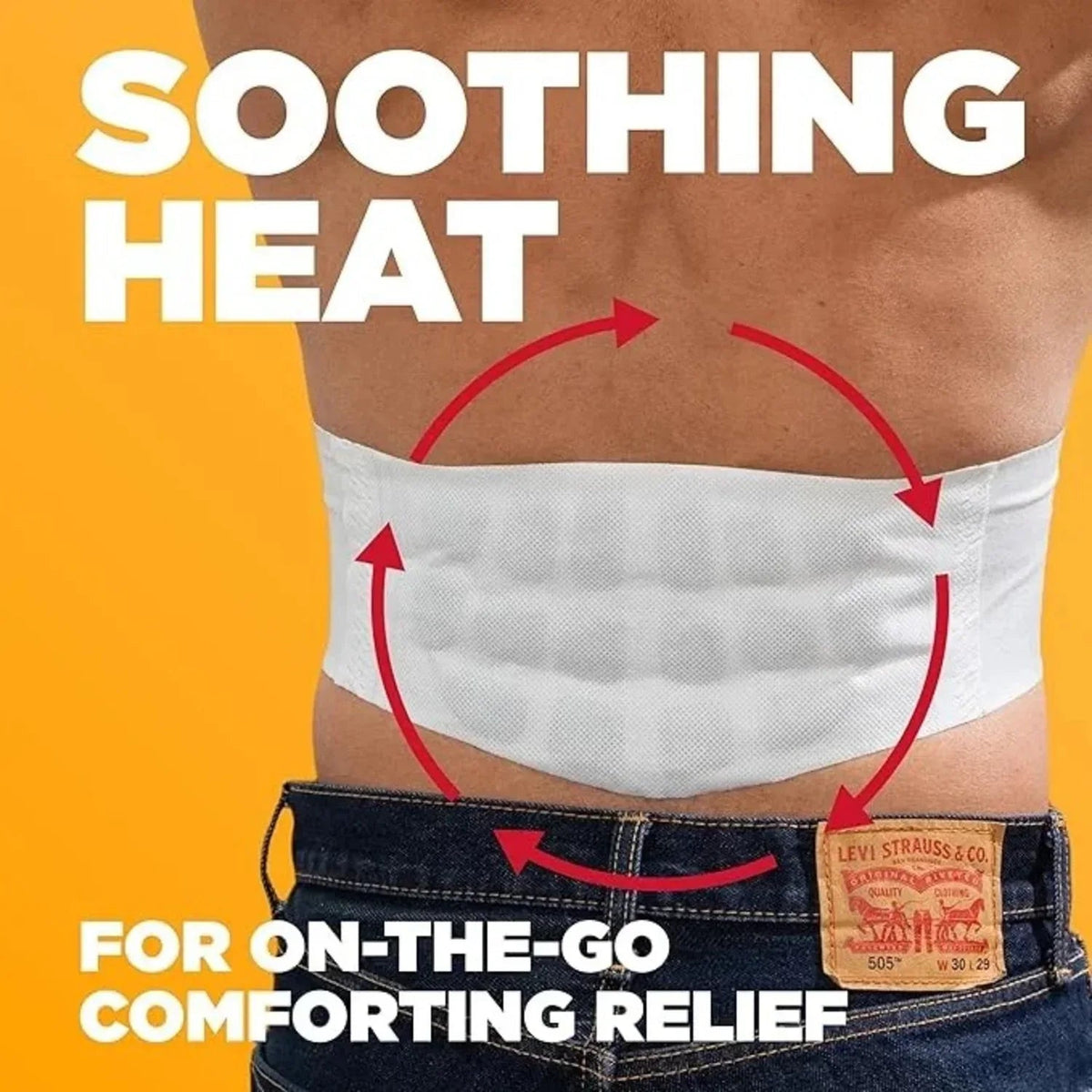 ThermaCare Lower Back & Hip Pain Relief Heat Wraps, Large/Extra-Large, 3 Ct