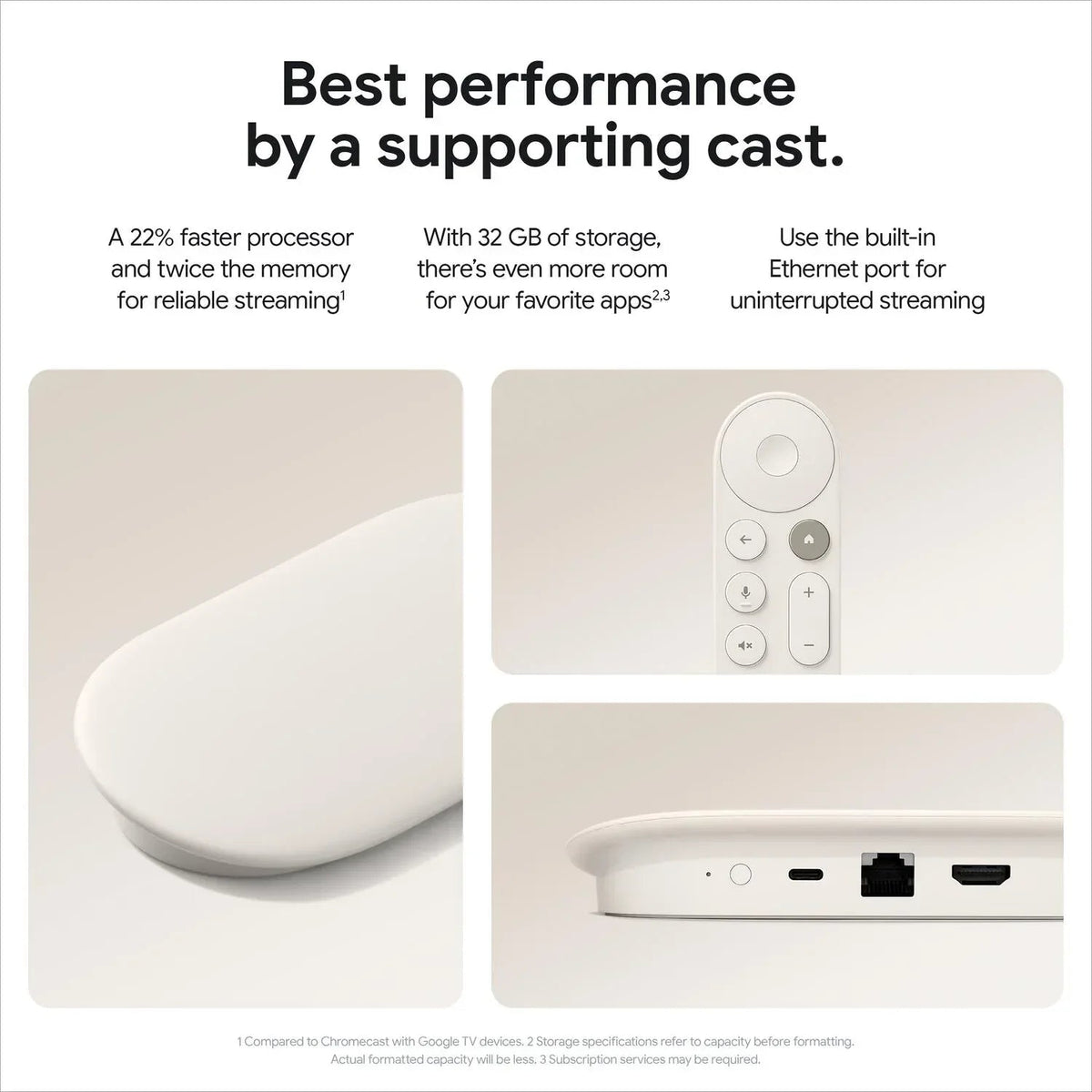 Google TV Streamer 4K - Fast Streaming Entertainment on Your TV with Voice Search Remote - Watch Movies, Shows, Live TV, and Netflix in 4K HDR - Smart Home Control - 32 GB of Storage - Haze