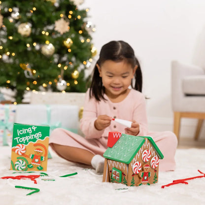 Melissa & Doug Wooden Gingerbread House Reusable, Mess-Free Play Set Activity for Boys and Girls - FSC Certified