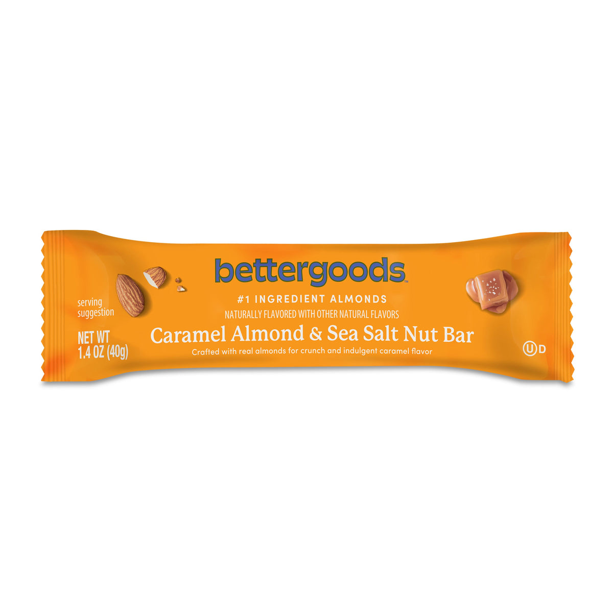 bettergoods Caramel Almond & Sea Salt Nut Bars, 1.4 oz, 5 Count