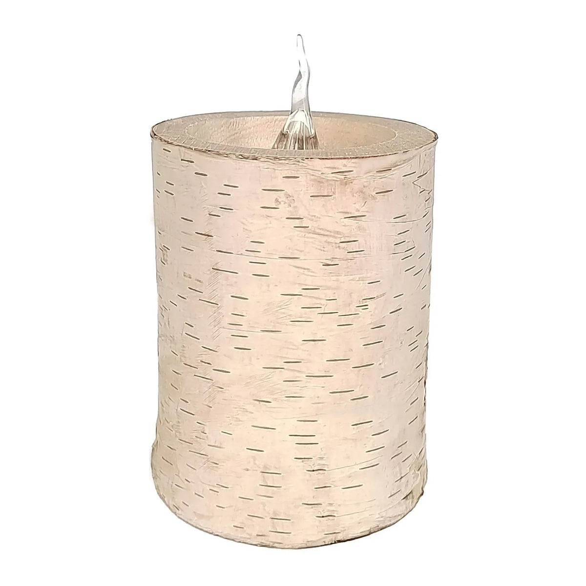 Battery Operated LED Wooden Flameless Christmas Candle, Brown, 4", by Holiday Time